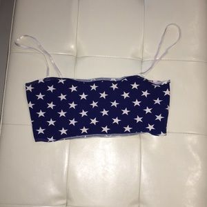 American flag crop top
